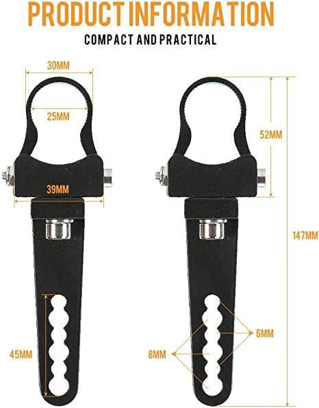 Lot de 2 Barres lumineuses support de montage Kit 1″ Bull Bar arceau Clamps Mount Clamps universel Holder Kits pour L – vue 2