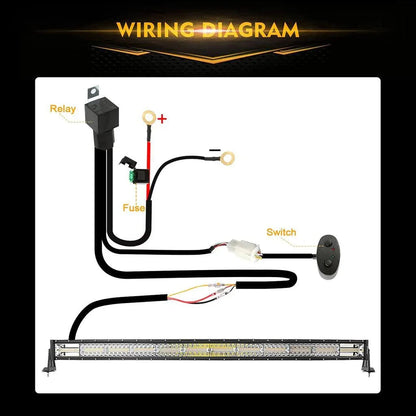 50″ 6 modes courbé Barres LED & Barres LED support de montage Combo pour Can-am Maverick X3 – vue 8 – NOVADOMIO