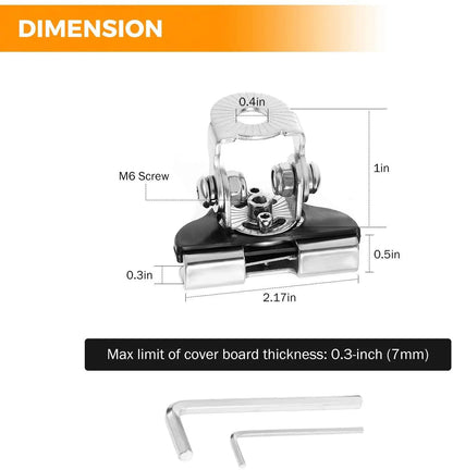 Universel Barres LED supports de montage support de montant réglable capot pour tout-terrain Jeep SUV camion – vue 2