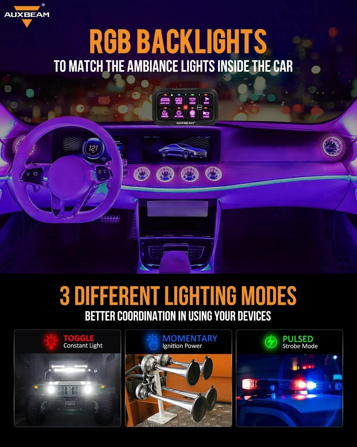 RC-800/RA84 RGB panneau de commande avec Remote Controller, Toggle/ Momentary/ Pulsed Mode Supported(One-Sided Outlet) – vue…