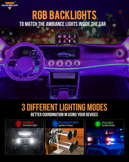 RC série RC-800/RA84 RGB panneau de commande avec télécommande, modes bascule / momentané / impulsion (sortie simple) – vue 3