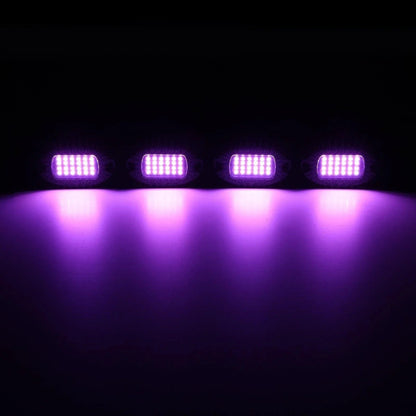 RGBW LED éclairages de soubassement Kit avec Bluetooth APP & Télécommande sans fil, Multicolor Neon éclairage sous caisse
