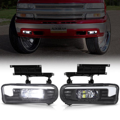 Homologation DOT LED antibrouillards avec DRL pour Chevrolet Silverado 1500/2500 1999–2002, 3500 2000–2001, Chevrolet