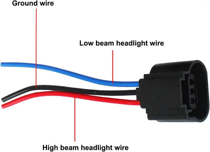 H13 Male to H4 Female Adapter faisceau électrique Connector phare Conversion pour phare/antibrouillard lot de 2 – vue 5