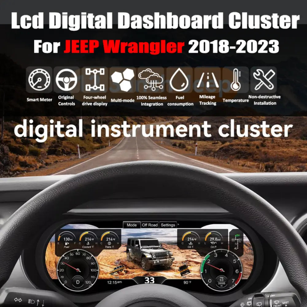Virtual Cockpit Jeep Wrangler 2018-2023 LCD 12,3″ – NOVADOMIO
