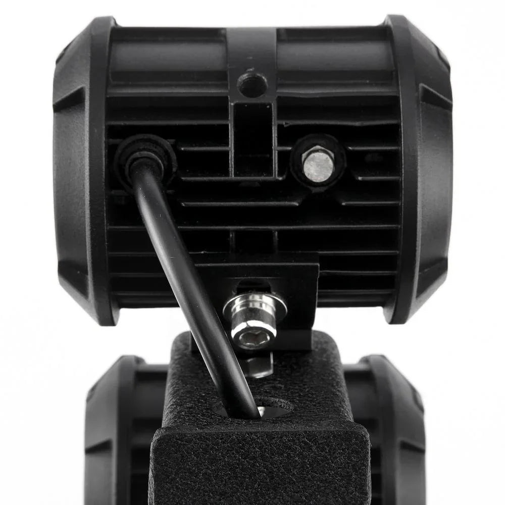 2pcs noir Dual A-Pillar Light Lower Windshield Hinge Mounting Brackets Projecteurs LED compacts pour 2007-2017 Jeep Wrangler…