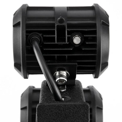 2 pièces noir Dual montant A supports inférieurs sur charnière de pare-brise Projecteurs LED compacts pour 2007–2017 Jeep