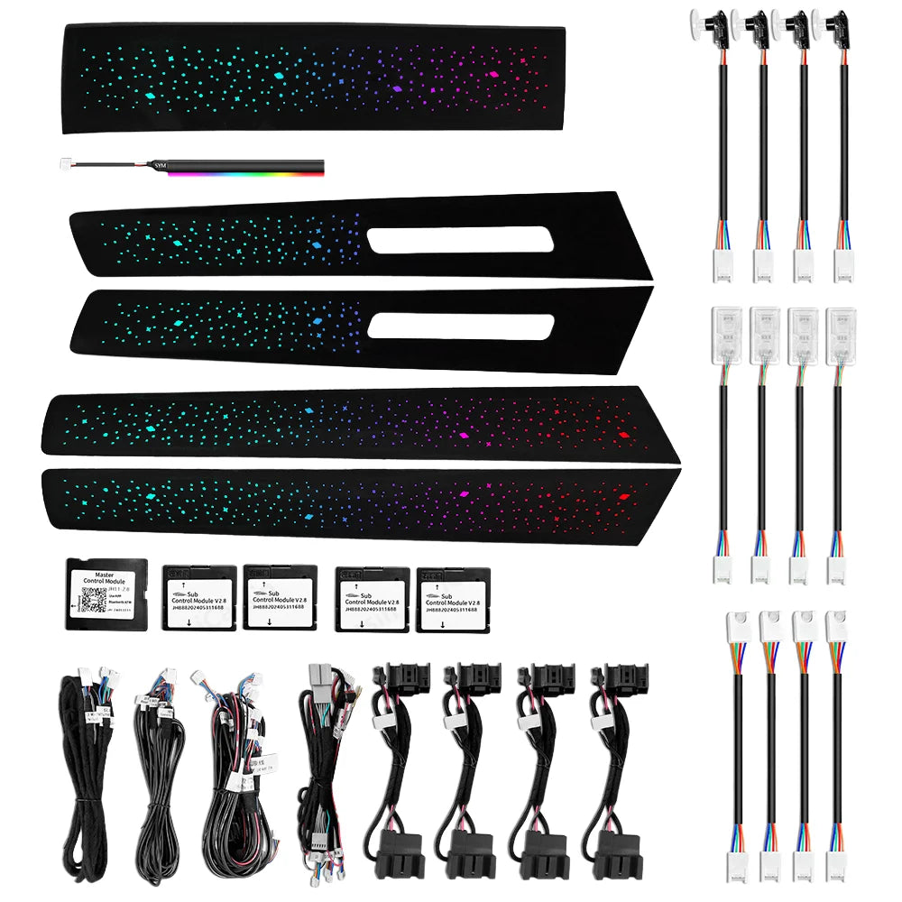 Kit LED d’ambiance Volkswagen Touareg 2011–2018 – 64 couleurs – photo 1