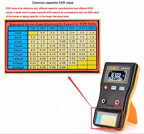 Testeur de plage d'affichage numérique intelligent, capacité électrolytique, compteur de résistance ESR – vue 2