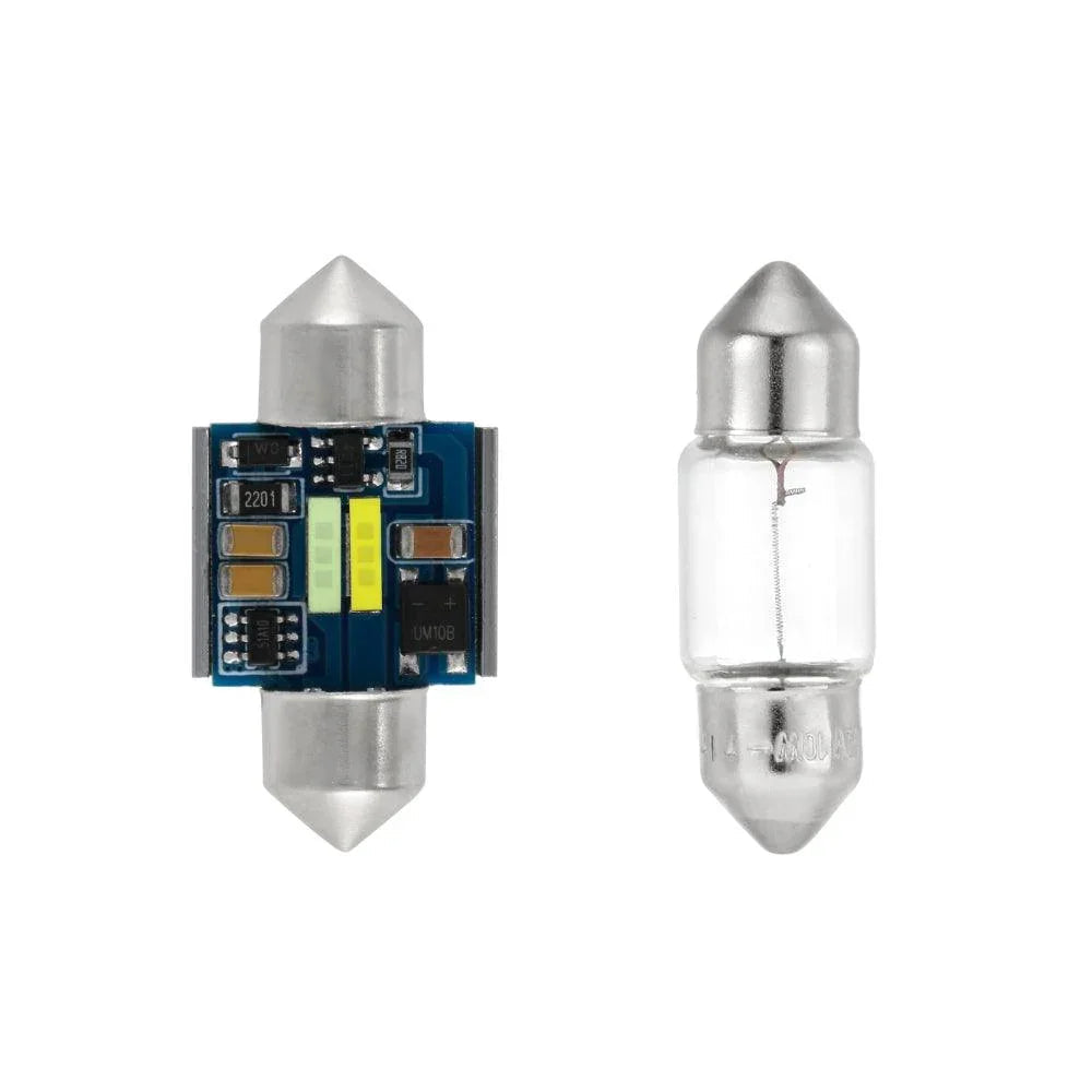 (2pcs/set) bicolore à commutation 31MM DE3175 DE3021 DE3022 1.22" 1860CSP 6500K blanc froid& Ice Blue LED Festoon Canbus pou…