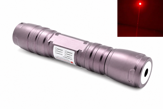 Pointeur laser rouge focalisable 650 nm 100 mW / 200 mW – laser compact en métal étanche – vue…