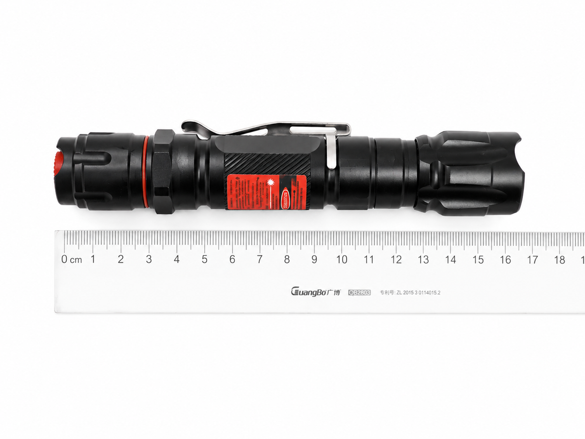 Pointeur laser étanche focalisable rouge 650 nm 200 mW – 18650 rechargeable – vue 5