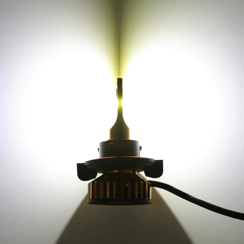 H13 Ampoules de phare LED 52W 10000LM F2 série format compact 6500K blanc froid – 2 ampoules – vue 4
