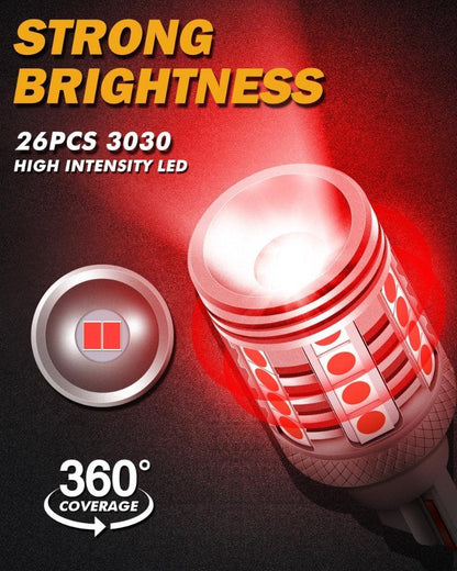 912 921 T15W16W LED stroboscopique clignotant 3rd Brake Center High Mount Stop éclairage 20 W 350% B3 série – 2 ampoules