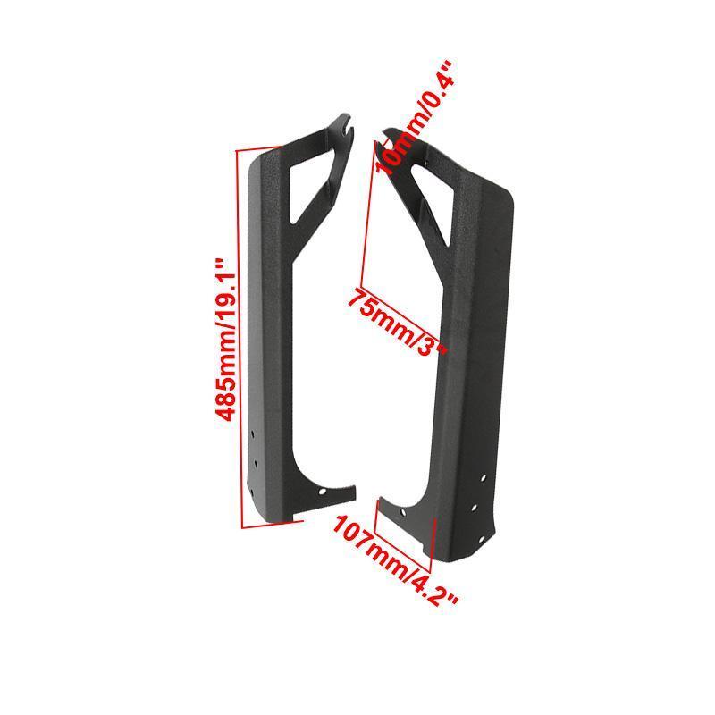 50" Straight Barres lumineuses Windshield Mounting Brackets pour 1997-2006 Jeep Wrangler TJ – vue 7