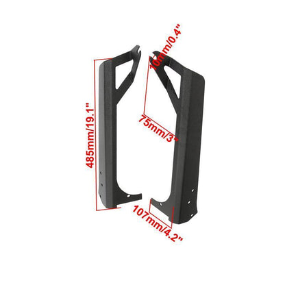 50″ droit Barres lumineuses pare-brise supports de montage pour 1997–2006 Jeep Wrangler TJ – vue 7 – NOVADOMIO