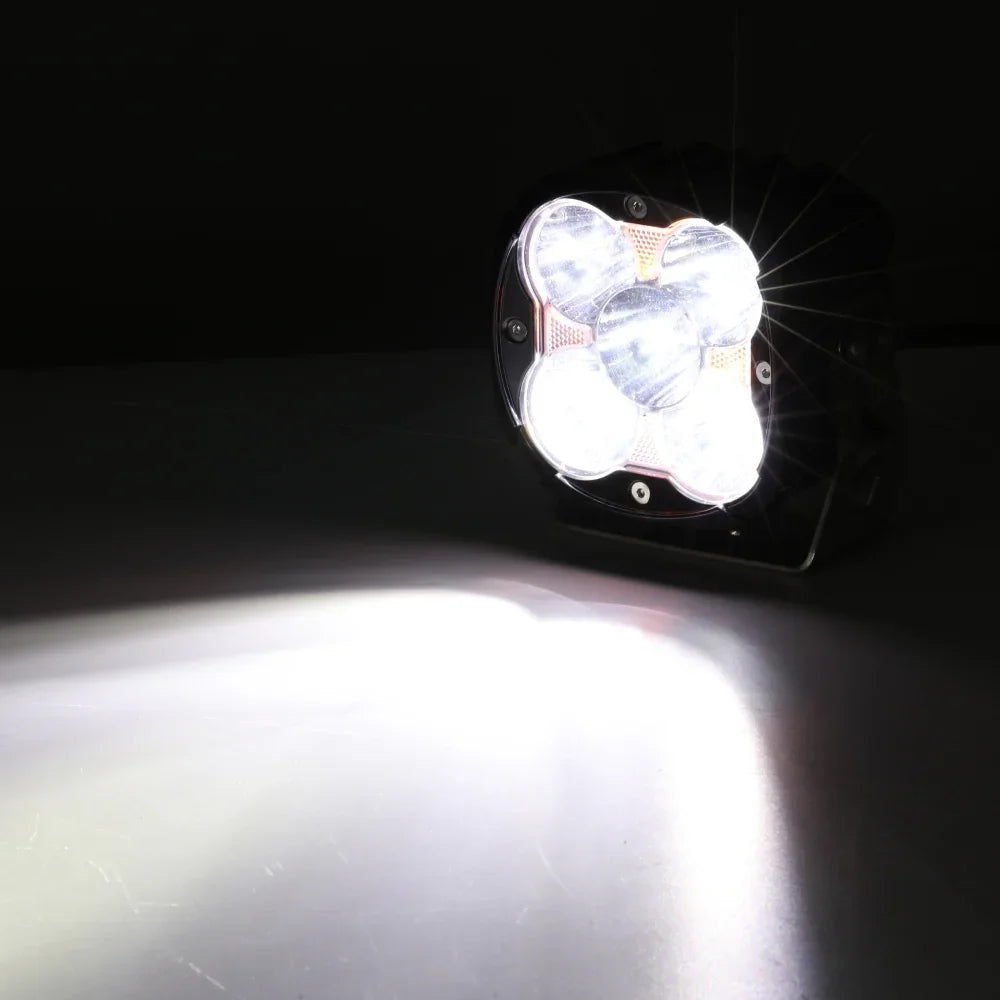 XP-ULTRA série 4.5 Inch faisceau longue portée Projecteurs LED compacts tout-terrain avec rétroéclairage orange – vue 5