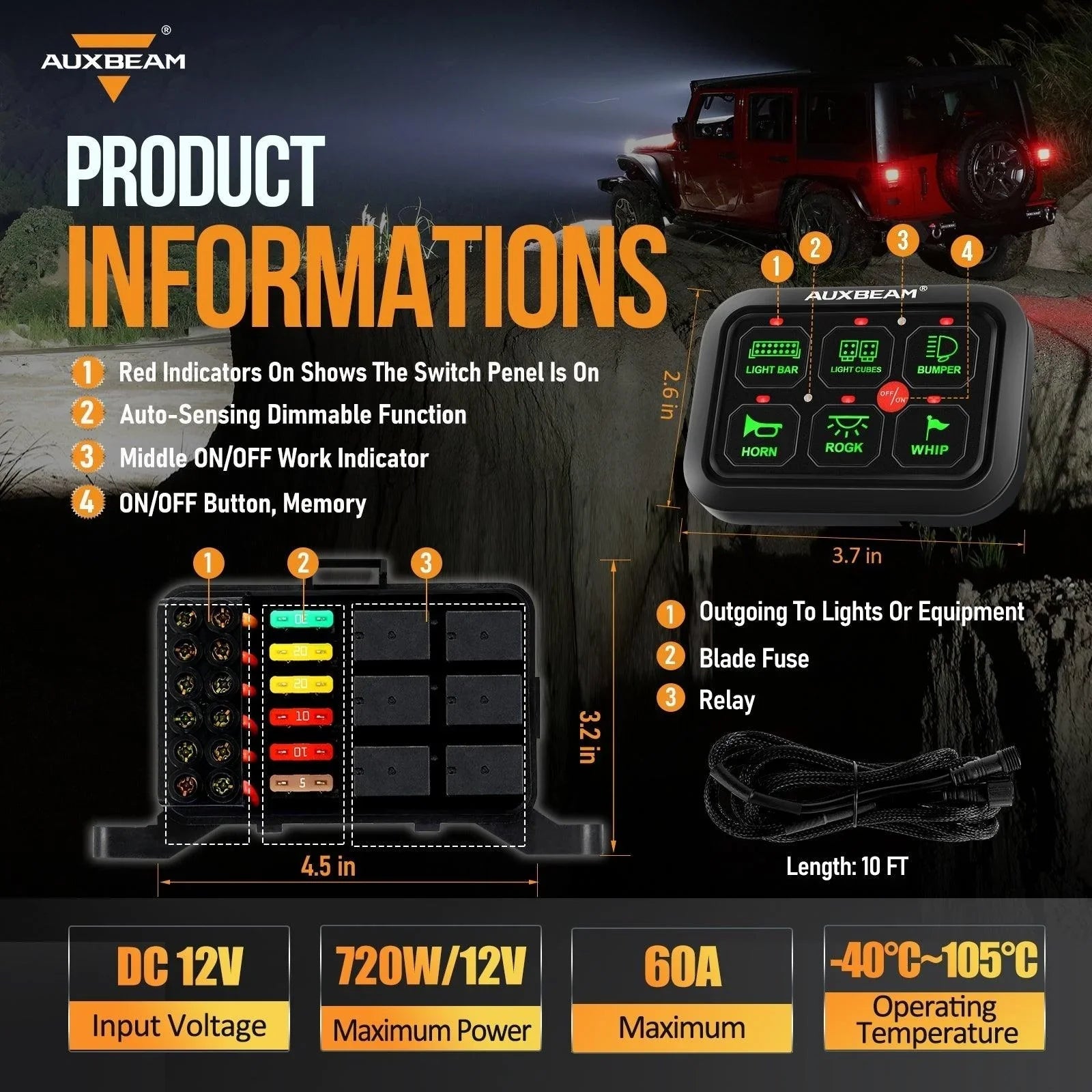 6/8 voies LED panneau de commande, tout-terrain Controller – vue 13
