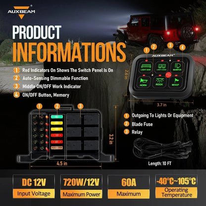 6/8 voies LED panneau de commande, tout-terrain Controller – vue 13 – NOVADOMIO