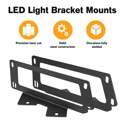 3″ projecteurs LED compacts avec supplémentaire orange caches & Dual antibrouillards Hidden pare-chocs support de montage