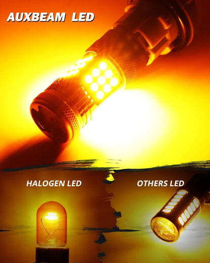 1156 BA15S Ampoules LED pour clignotants avant/arrière et feux latéraux 56 W 600% haute luminosité sans erreur CAN-bus 3 000