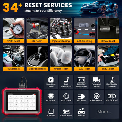 Valise diagnostic KINGBOLEN K8 Elite – 34+ services et mises à jour à vie – vue 7 – NOVADOMIO