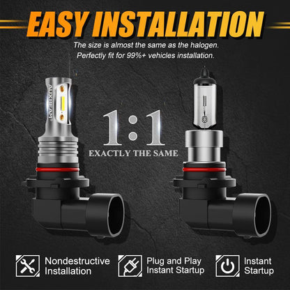 Lot de 2 9006/HB4 GC3 lumière blanche 8 000 lm Ampoules antibrouillard LED/DRL – vue 7 – NOVADOMIO