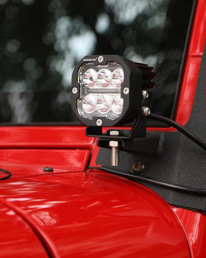 XP-ULTRA série 3″ 84 W LED Combo projecteur LED compact tout-terrain avec blanc DRL&orange clignotant – vue 2 – NOVADOMIO