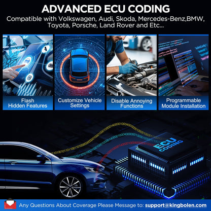 Valise diagnostic auto KINGBOLEN K10 Elite – Codage ECU et 40+ services – vue 3 – NOVADOMIO