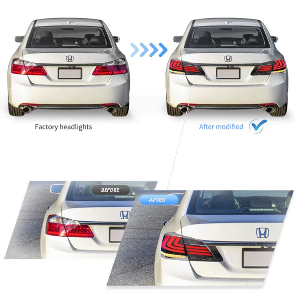 LED bloc de feux arrière avec Sequential clignotant pour 2013-2017 Honda Accord 9th Gen Sedan – vue 15