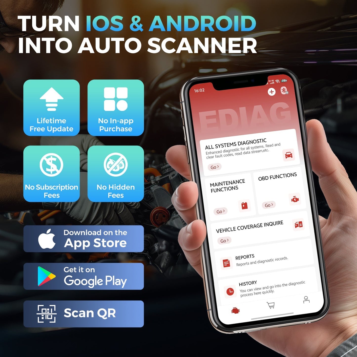 Scanner OBD2 Bluetooth KINGBOLEN SOLOSCAN pour Mercedes-Benz et Maybach – image produit 7 | NOVADOMIO
