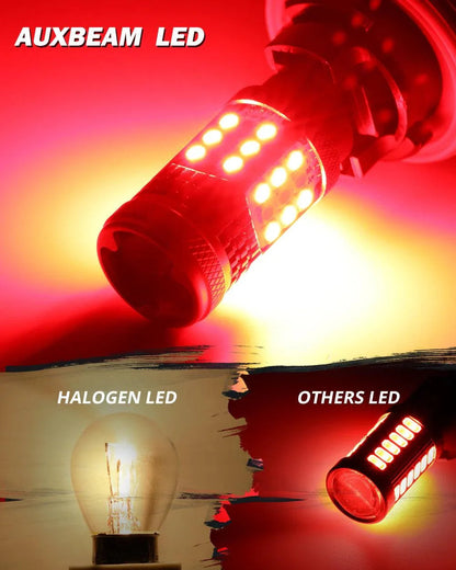 T20 7443 7440 Ampoules LED pour feux stop et arrière 56 W 600% haute luminosité sans erreur CAN-bus rouge B21 série – 2