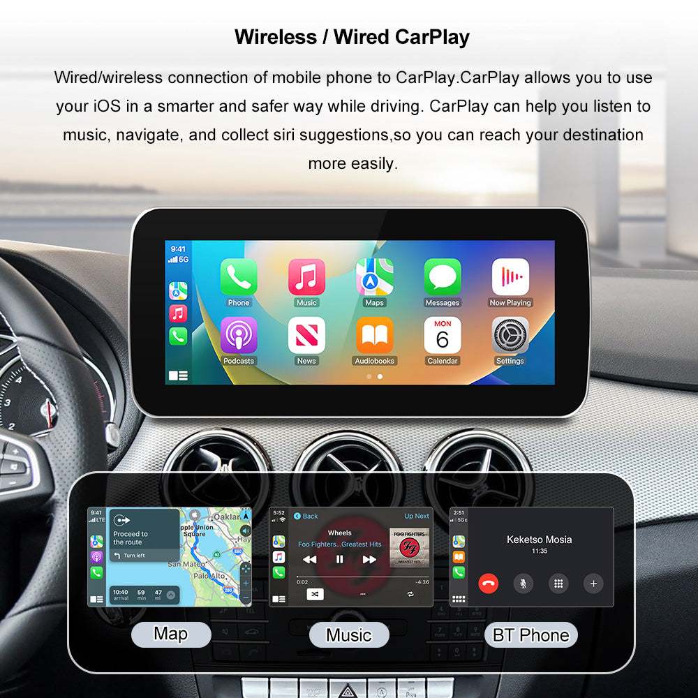 Écran multimédia auto Andream pour Mercedes NTG5.0 NTG5.1 NTG5.2 GLE W167 W212 – vue 2