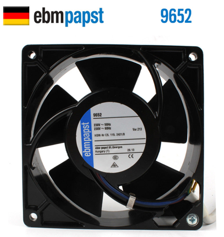 Ebmpapst – ventilateur à flux axial, 1 pièce, d’origine, 9652, 230 V, 12038, 12 cm, bon fonctionnement – vue principale