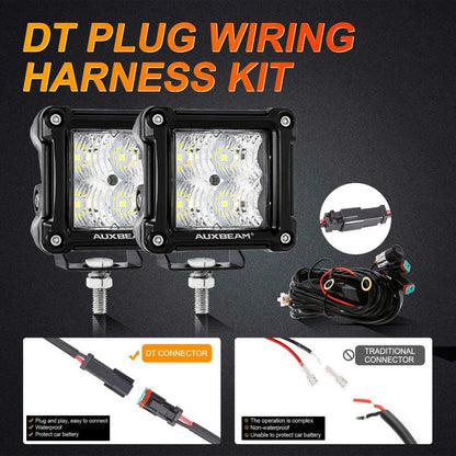 3″ 20 W Flood projecteurs LED compacts avec avant pare-chocs antibrouillard supports de montage pour Ford Bronco 2021 2022