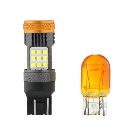 T20 7443 7440 Ampoules LED pour recul, clignotants, stop et feux arrière 56 W 600% haute luminosité sans erreur CAN-bus 6 500