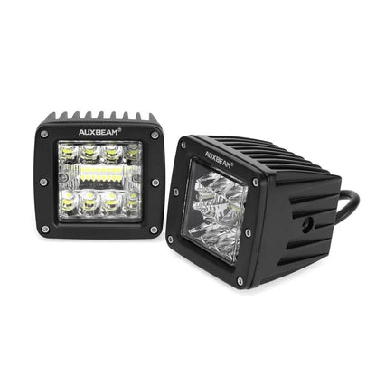 Lot de 2 3″ projecteurs LED compacts faisceau longue portée avec 2-Lead faisceau électrique pour camion Jeep SUV tout-terrain