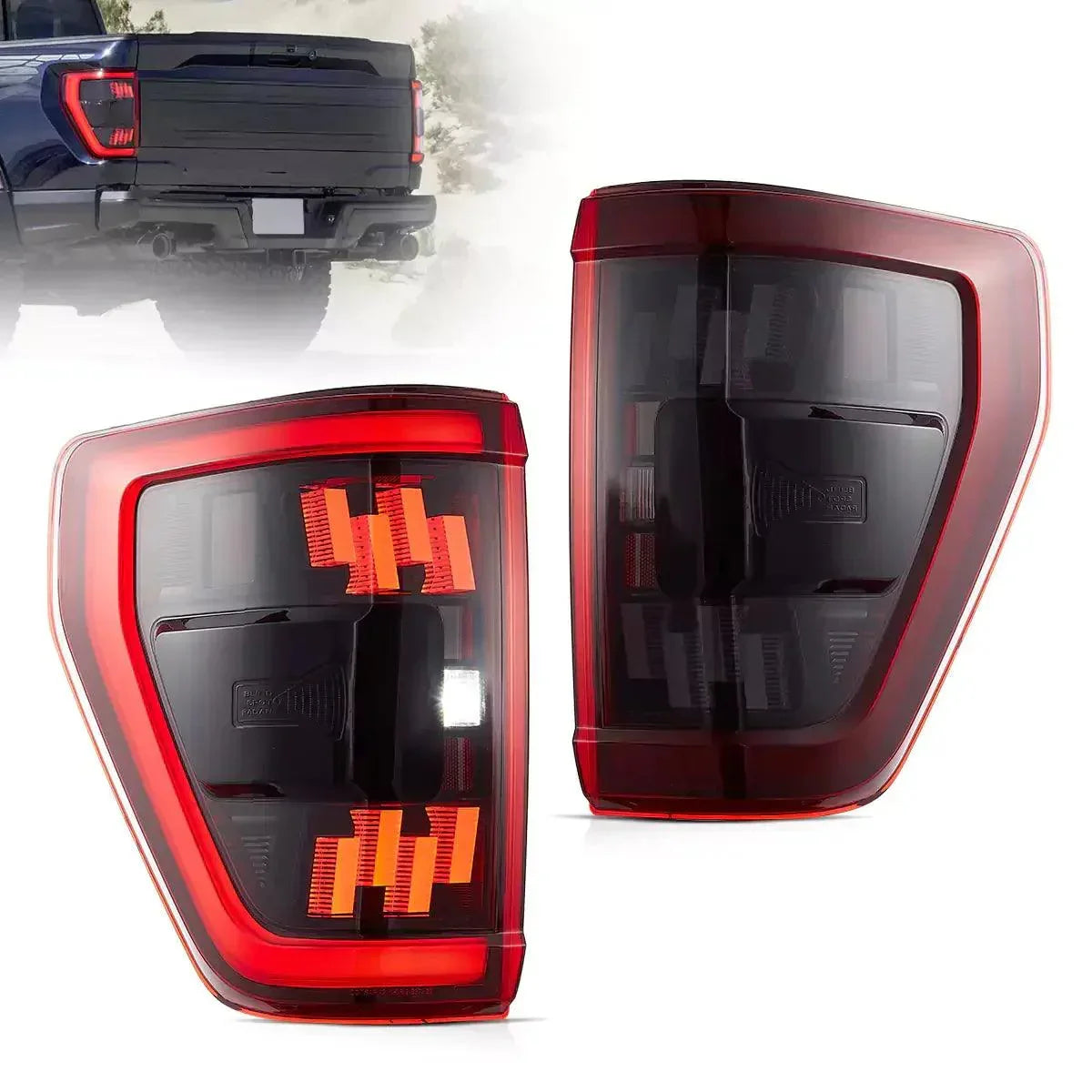LED Tail Light Assemly avec Full LED pour 2021-2023 Ford F150