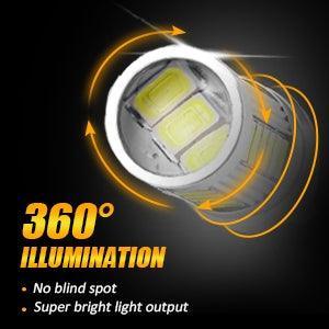T20 7443 7440 LED recul/clignotant/Brake Tail Light 20W 4000LM 6500K blanc 33LED série – 2 ampoules – vue 9 – NOVADOMIO