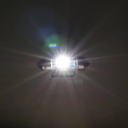 Lot de 2 bicolore à commutation 31 mm DE3175 DE3021 DE3022 1.22″ 1860CSP 6 500 K blanc froid& bleu glacier LED Festoon