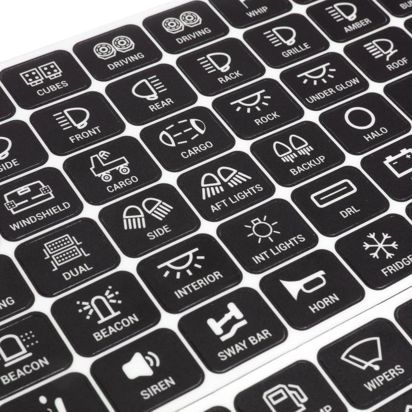 120 Universal Stickers pour AC-1200/AR-600/RA80 XL/RB80 XL panneau de commande – vue 5