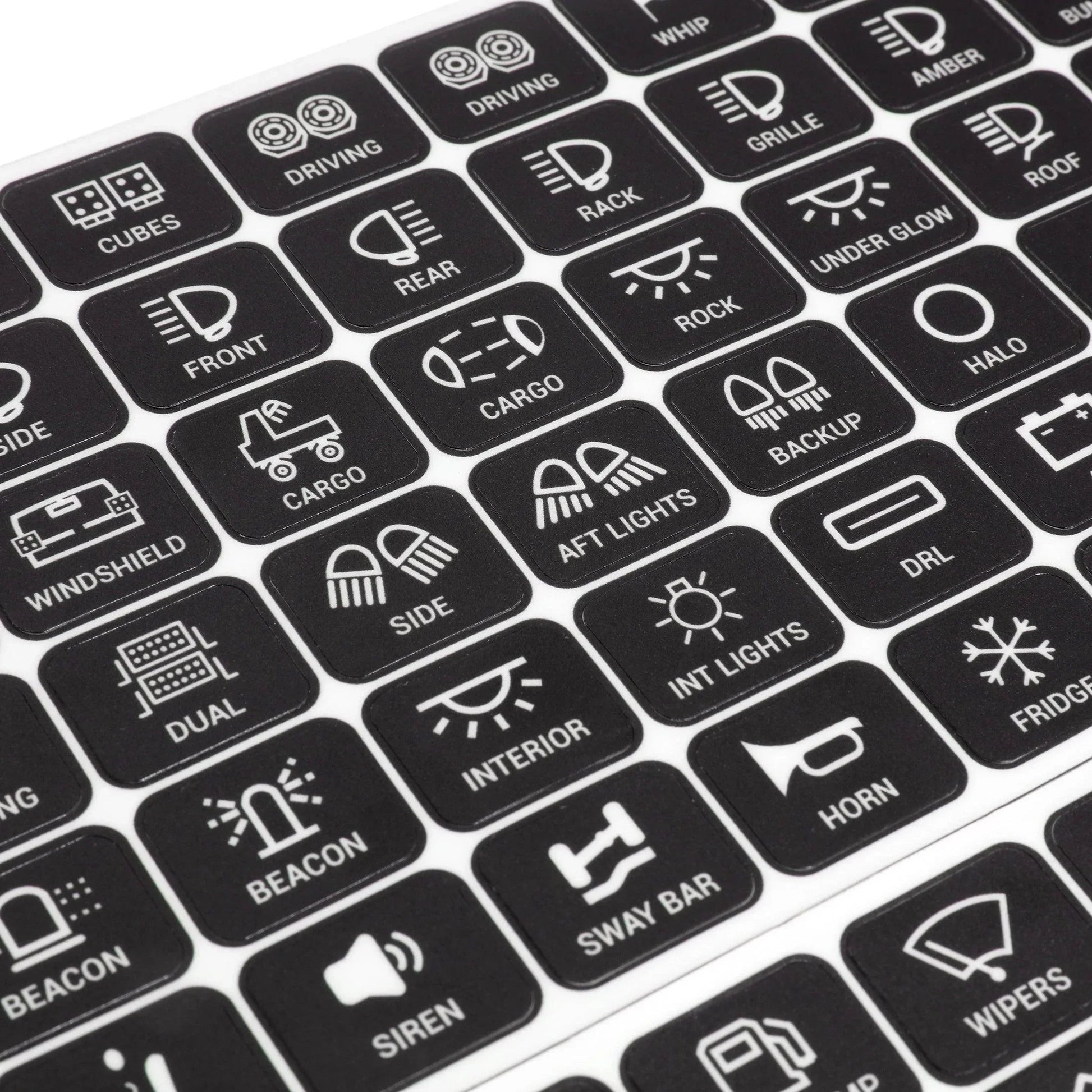 120 Universal Stickers pour AC-1200/AR-600/RA80 XL/RB80 XL panneau de commande – vue 5