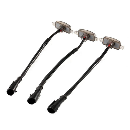 Lot de 3 LED avant feux de calandre style Raptor orange éclairage pour Ford F150 F250 F350 (orange shell/ boîtier fumé) – vue