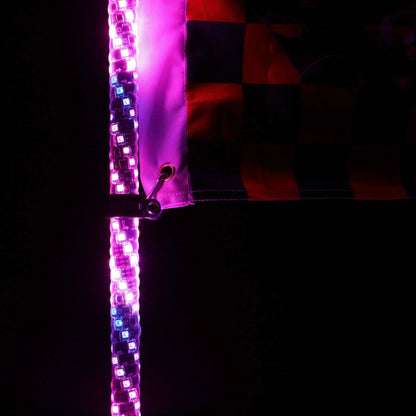 3FT/4FT RGB LED fouet LED avec télécommande+fouet LED supports de montage pour UTV, ATV, véhicule tout-terrain – vue 19