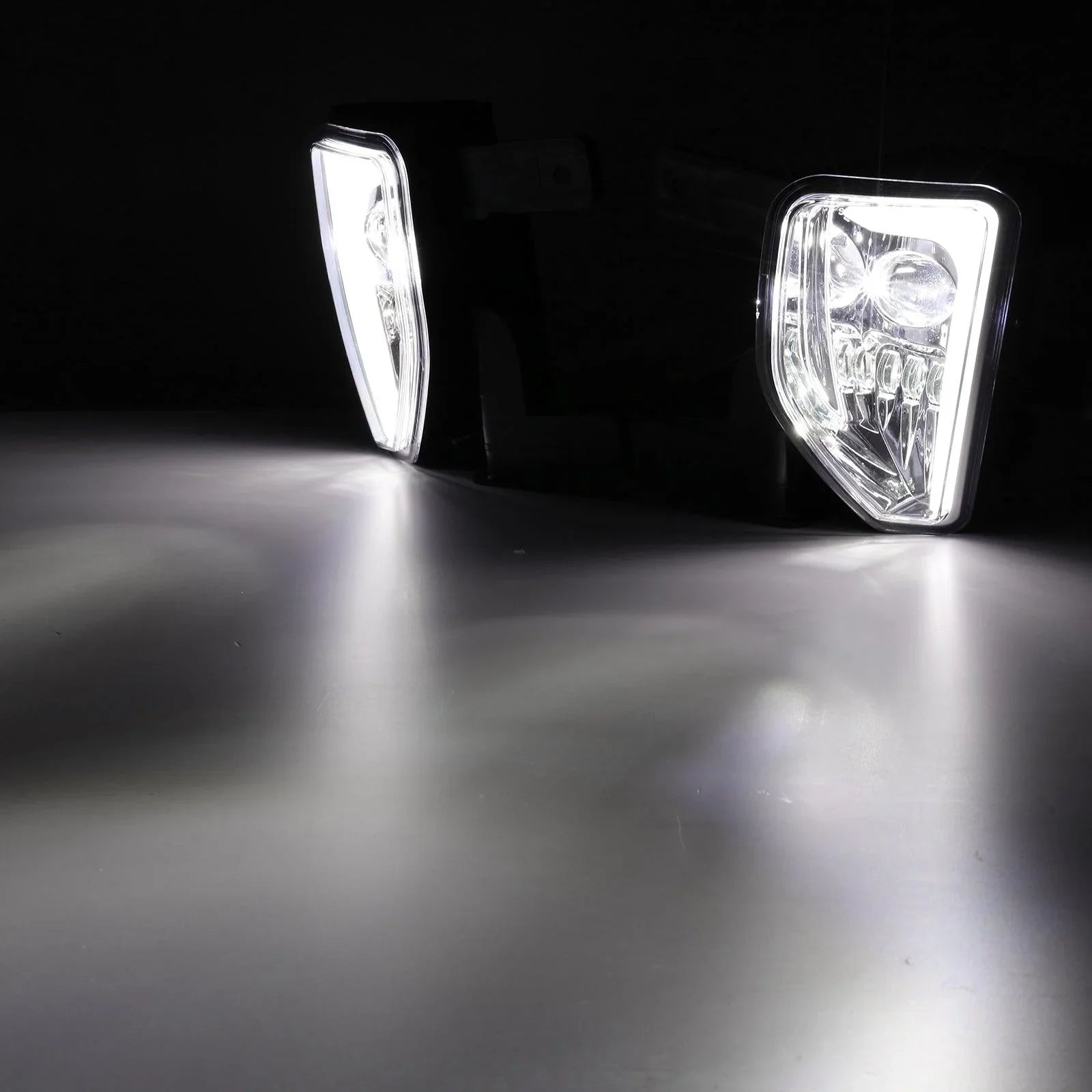 (2pcs/set) 45W DOT Approved LED Fog Lights avec DRL pour 2016-2018 Chevy Silverado 1500 (Chrome) – vue 8