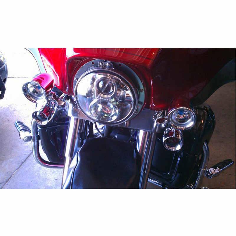 7'' ROUND LED LIGHT MOUNTING RING pour HARLEY DAVIDSON MODELS – vue 7