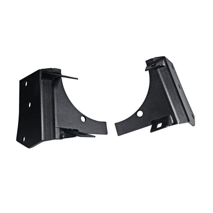 2pcs noir Dual A-Pillar Light Lower Windshield Hinge Mounting Brackets LED Working Pod Barres lumineuses Mounts pour Jeep