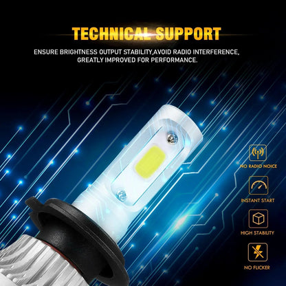 H7 Ampoules de phare LED 72 W 8 000 lm S2 série haute luminosité COB 6 500 K blanc froid – 2 ampoules – vue 6 – NOVADOMIO