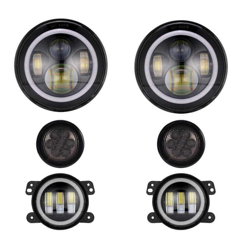 (6PCS/SET) LIGHT + FOG LIGHTS + TURN SIGNALS pour JEEP WRANGLER