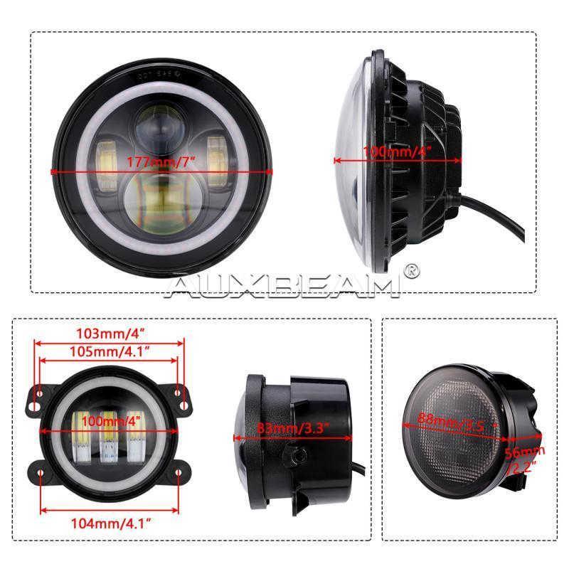 (6PCS/SET) LIGHT + FOG LIGHTS + TURN SIGNALS pour JEEP WRANGLER – vue 6